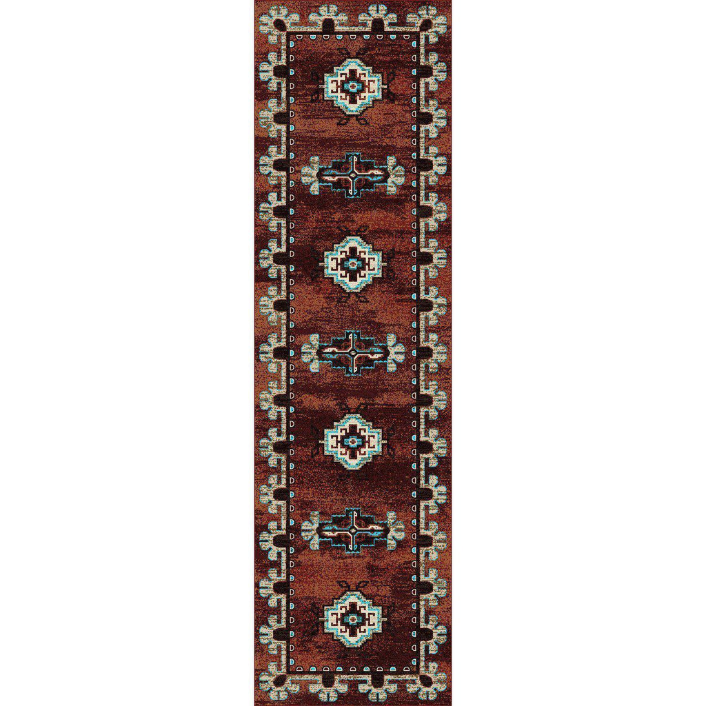 Death Valley - Rust-CabinRugs Southwestern Rugs Wildlife Rugs Lodge Rugs Aztec RugsSouthwest Rugs