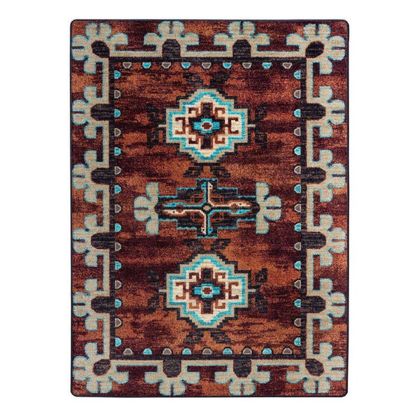 Death Valley - Rust-CabinRugs Southwestern Rugs Wildlife Rugs Lodge Rugs Aztec RugsSouthwest Rugs