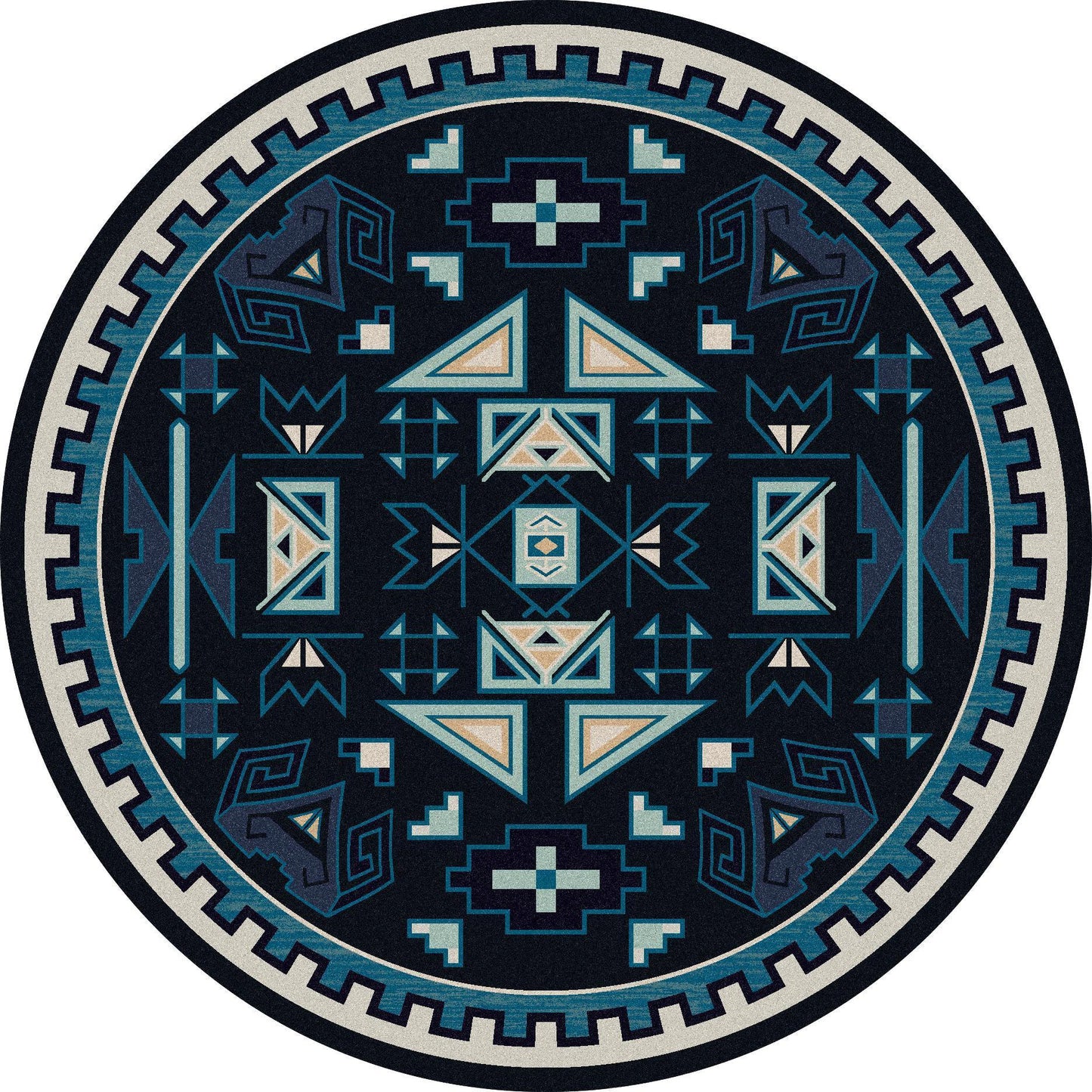 Desert Rams OKA - Contemporary-CabinRugs Southwestern Rugs Wildlife Rugs Lodge Rugs Aztec RugsSouthwest Rugs