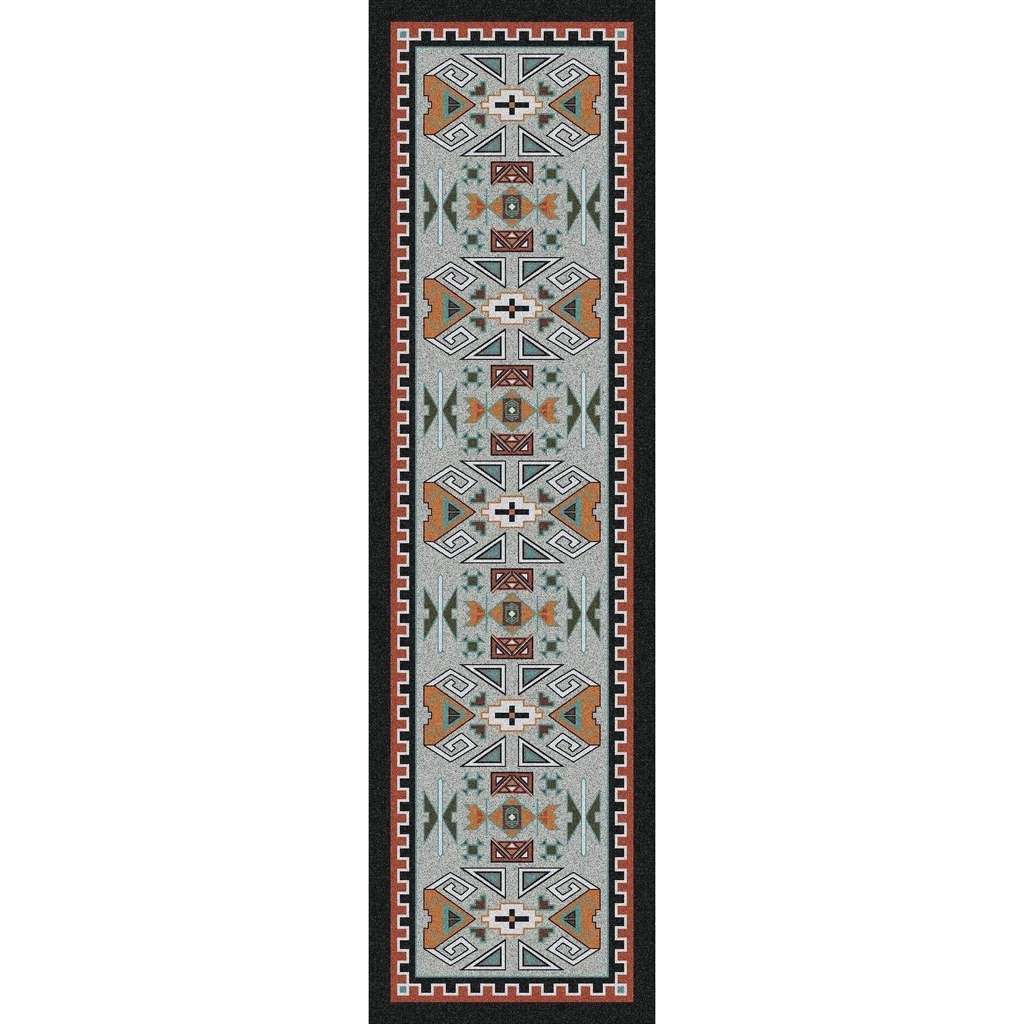 Desert Rams OKA - Rust-CabinRugs Southwestern Rugs Wildlife Rugs Lodge Rugs Aztec RugsSouthwest Rugs