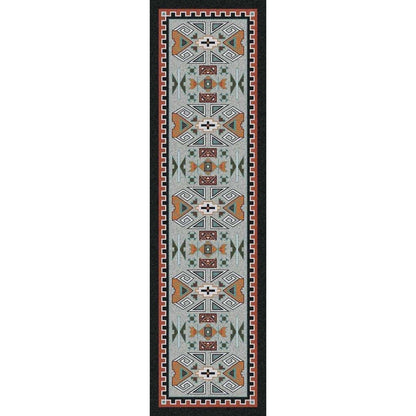 Desert Rams OKA - Rust-CabinRugs Southwestern Rugs Wildlife Rugs Lodge Rugs Aztec RugsSouthwest Rugs
