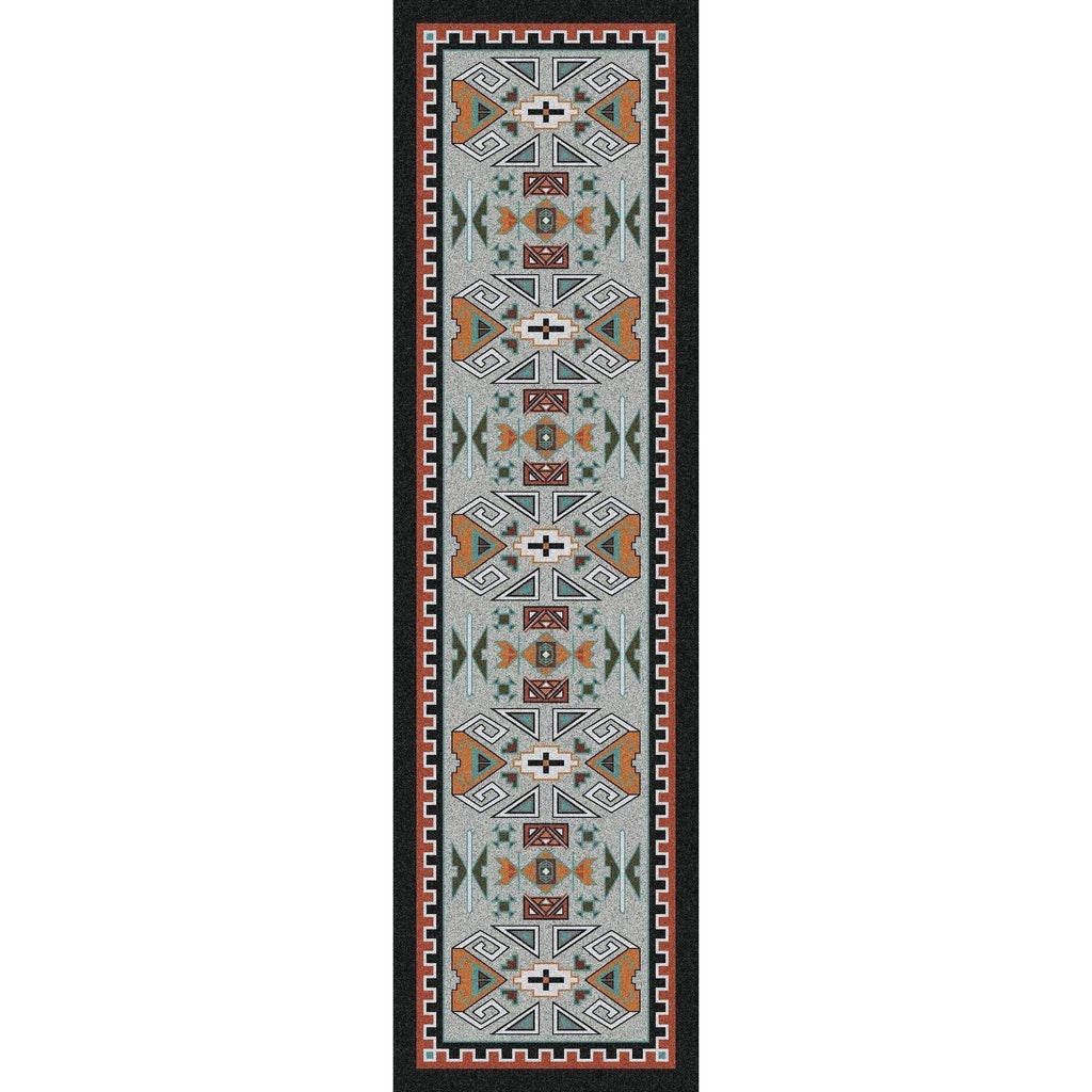 Desert Rams OKA - Rust-CabinRugs Southwestern Rugs Wildlife Rugs Lodge Rugs Aztec RugsSouthwest Rugs