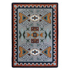 Desert Rams OKA - Rust-CabinRugs Southwestern Rugs Wildlife Rugs Lodge Rugs Aztec RugsSouthwest Rugs