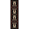 Desert Vandals - Black-CabinRugs Southwestern Rugs Wildlife Rugs Lodge Rugs Aztec RugsSouthwest Rugs