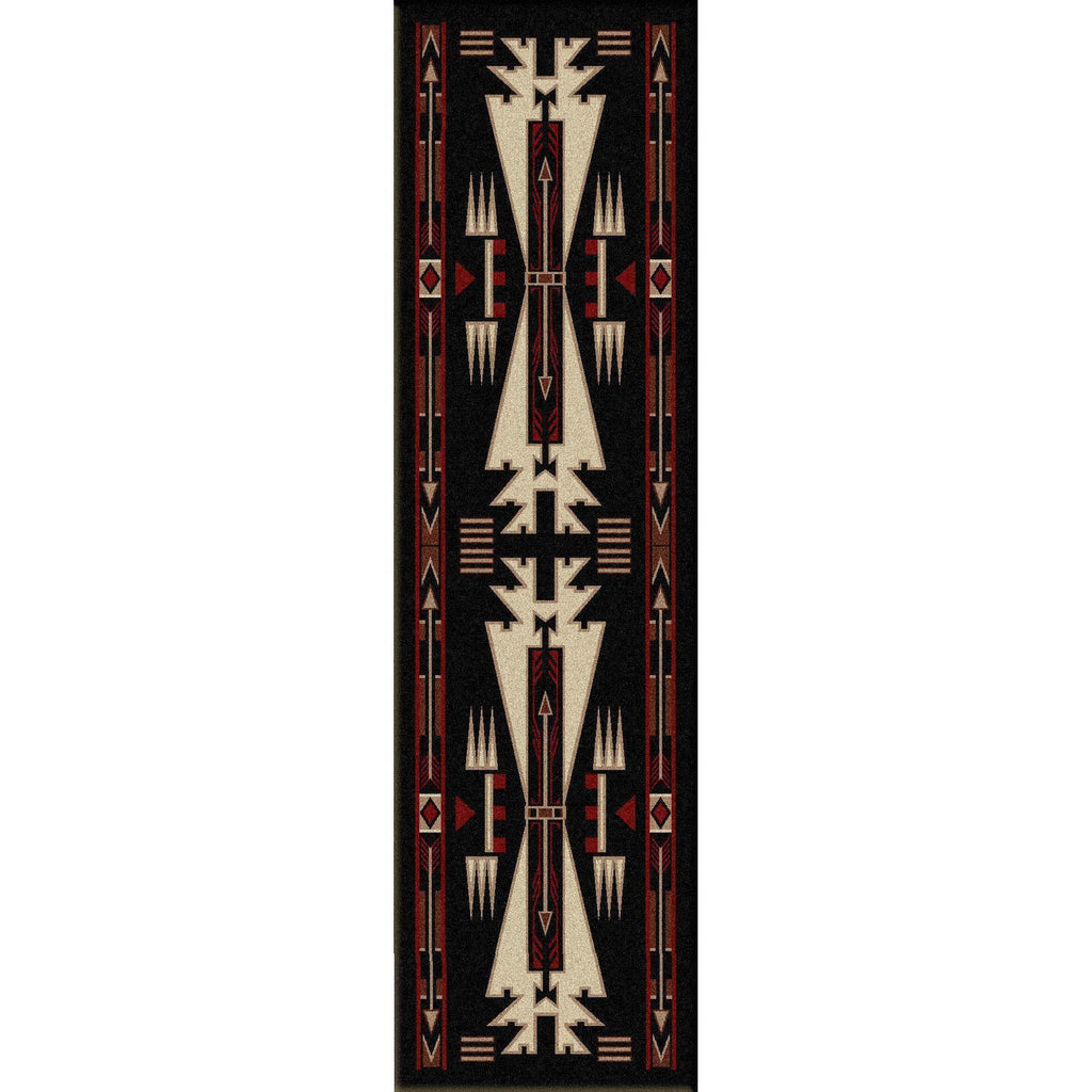 Desert Vandals - Black-CabinRugs Southwestern Rugs Wildlife Rugs Lodge Rugs Aztec RugsSouthwest Rugs