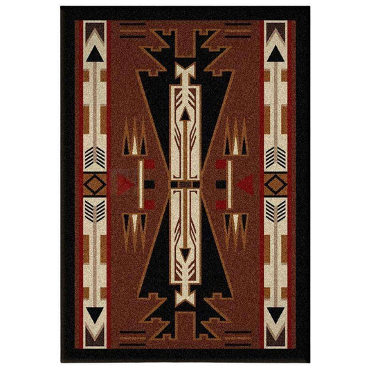 Desert Vandals - Brown-CabinRugs Southwestern Rugs Wildlife Rugs Lodge Rugs Aztec RugsSouthwest Rugs