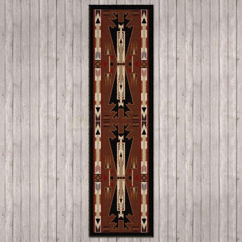 Desert Vandals - Brown-CabinRugs Southwestern Rugs Wildlife Rugs Lodge Rugs Aztec RugsSouthwest Rugs
