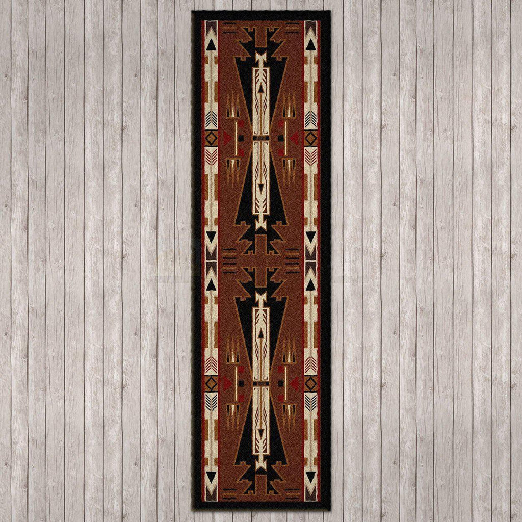 Desert Vandals - Brown-CabinRugs Southwestern Rugs Wildlife Rugs Lodge Rugs Aztec RugsSouthwest Rugs