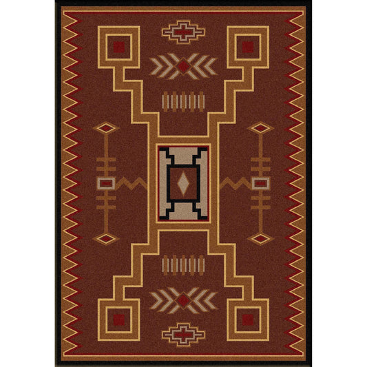 Desertstorm - Brown-CabinRugs Southwestern Rugs Wildlife Rugs Lodge Rugs Aztec RugsSouthwest Rugs