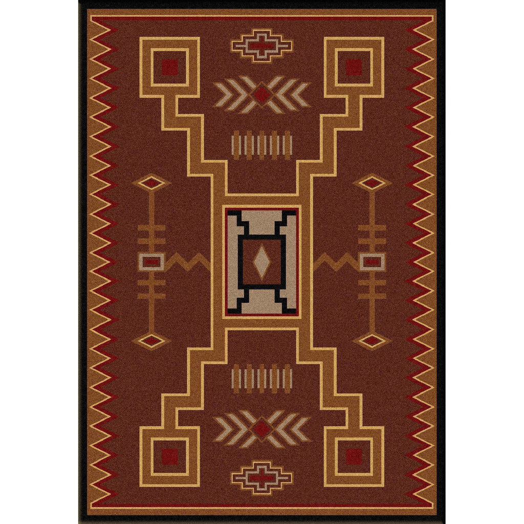 Desertstorm - Brown-CabinRugs Southwestern Rugs Wildlife Rugs Lodge Rugs Aztec RugsSouthwest Rugs