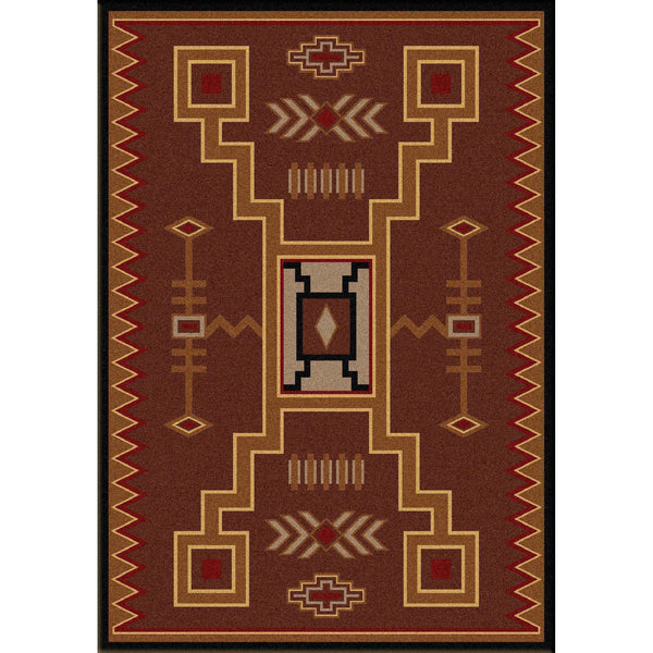 Desertstorm - Brown-CabinRugs Southwestern Rugs Wildlife Rugs Lodge Rugs Aztec RugsSouthwest Rugs