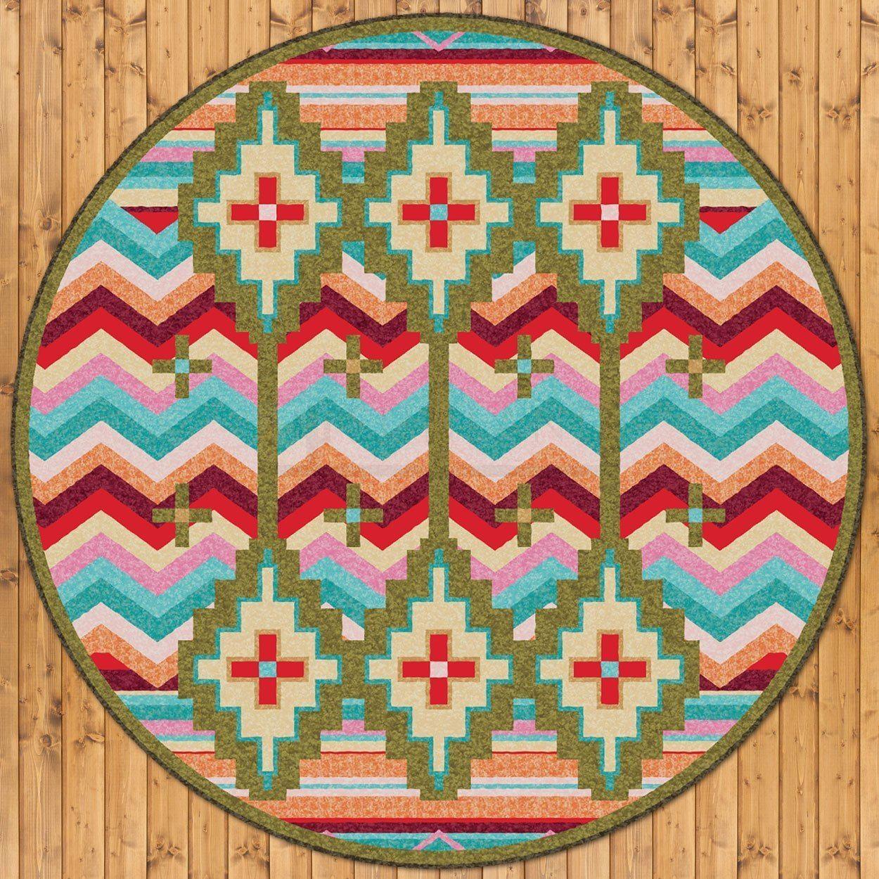 Desierto - Bright-CabinRugs Southwestern Rugs Wildlife Rugs Lodge Rugs Aztec RugsSouthwest Rugs