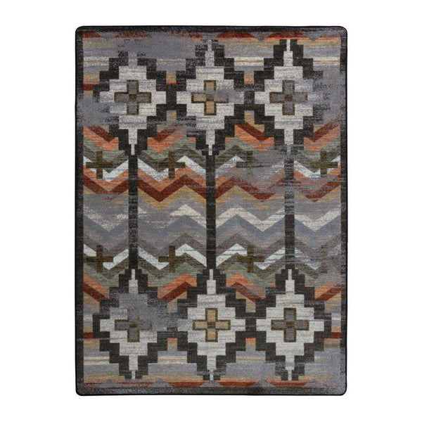 Desierto - Distressed Harvest-CabinRugs Southwestern Rugs Wildlife Rugs Lodge Rugs Aztec RugsSouthwest Rugs