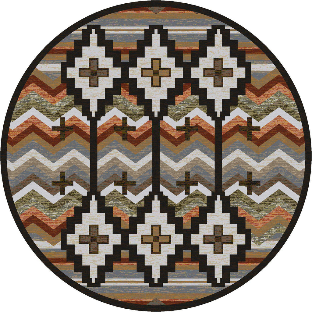 Desierto - Harvest-CabinRugs Southwestern Rugs Wildlife Rugs Lodge Rugs Aztec RugsSouthwest Rugs