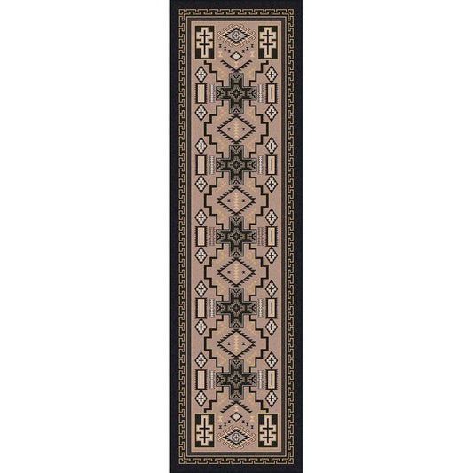 Double Cross - Sandman-CabinRugs Southwestern Rugs Wildlife Rugs Lodge Rugs Aztec RugsSouthwest Rugs