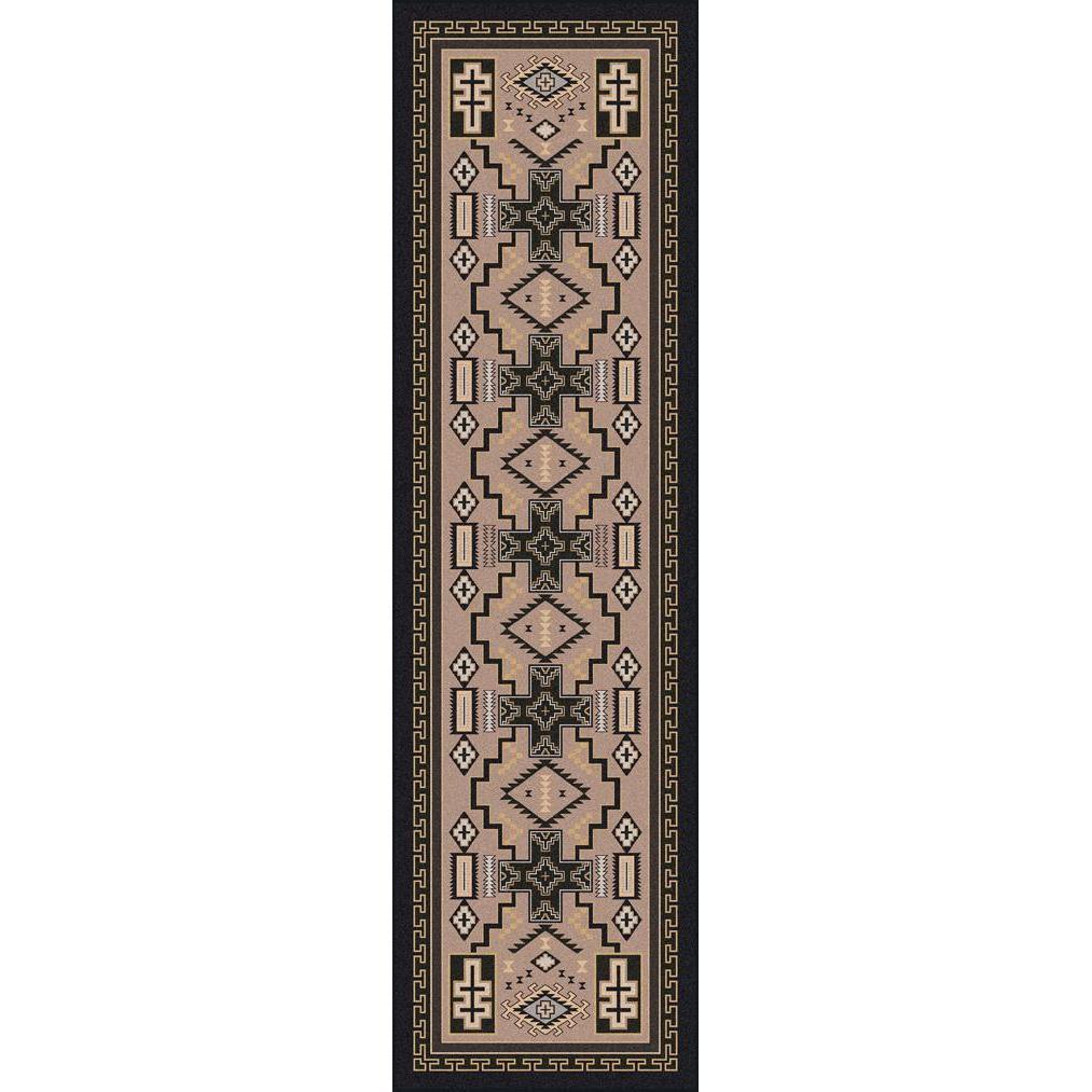 Double Cross - Sandman-CabinRugs Southwestern Rugs Wildlife Rugs Lodge Rugs Aztec RugsSouthwest Rugs