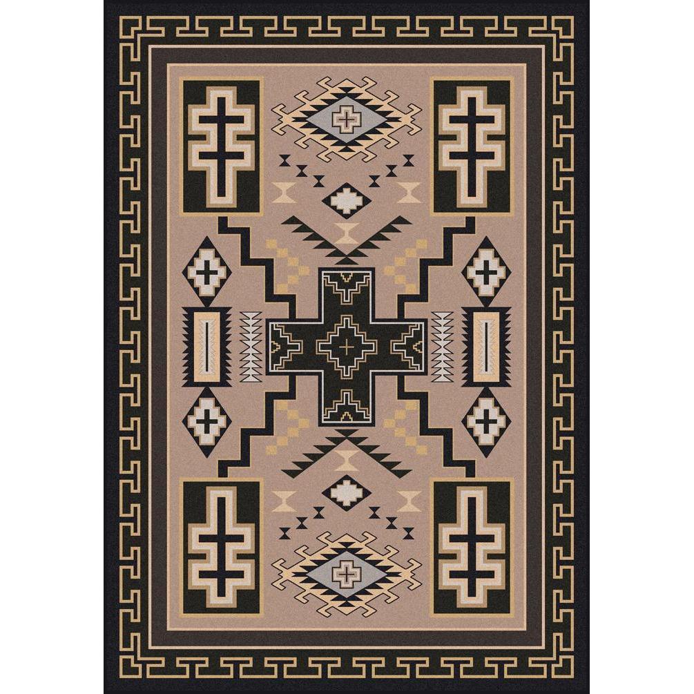 Double Cross - Sandman-CabinRugs Southwestern Rugs Wildlife Rugs Lodge Rugs Aztec RugsSouthwest Rugs
