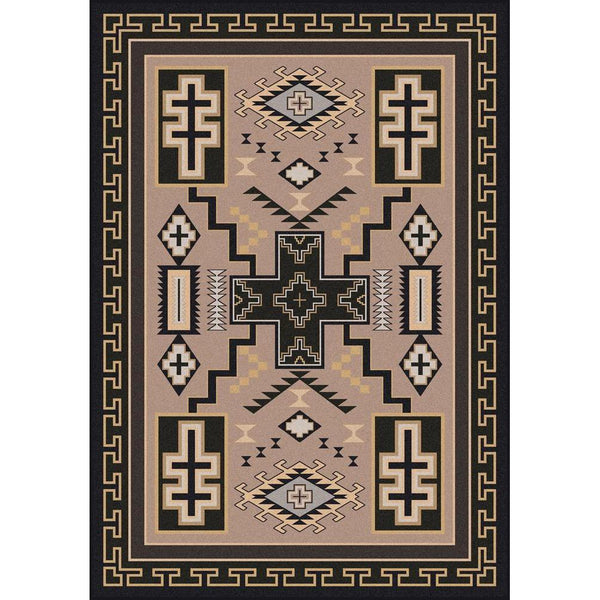 Double Cross - Sandman-CabinRugs Southwestern Rugs Wildlife Rugs Lodge Rugs Aztec RugsSouthwest Rugs