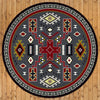 Double Crucifix - Gray-CabinRugs Southwestern Rugs Wildlife Rugs Lodge Rugs Aztec RugsSouthwest Rugs