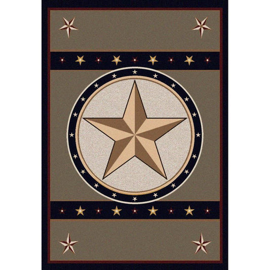 Epic Star - Green-CabinRugs Southwestern Rugs Wildlife Rugs Lodge Rugs Aztec RugsSouthwest Rugs