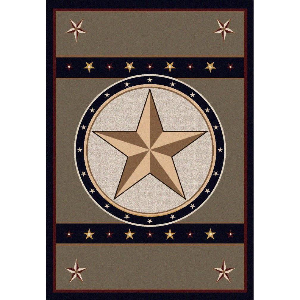 Epic Star - Green-CabinRugs Southwestern Rugs Wildlife Rugs Lodge Rugs Aztec RugsSouthwest Rugs