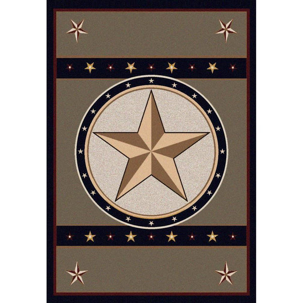 Epic Star - Green-CabinRugs Southwestern Rugs Wildlife Rugs Lodge Rugs Aztec RugsSouthwest Rugs