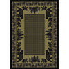 Familia Ursa - Green-CabinRugs Southwestern Rugs Wildlife Rugs Lodge Rugs Aztec RugsSouthwest Rugs