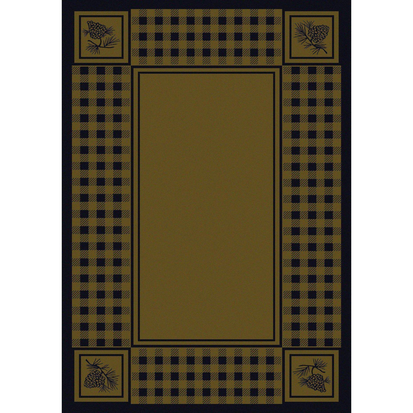 Forest Refuge - Green-CabinRugs Southwestern Rugs Wildlife Rugs Lodge Rugs Aztec RugsSouthwest Rugs