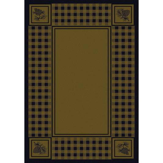 Forest Refuge - Green-CabinRugs Southwestern Rugs Wildlife Rugs Lodge Rugs Aztec RugsSouthwest Rugs