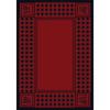 Forest Refuge - Red-CabinRugs Southwestern Rugs Wildlife Rugs Lodge Rugs Aztec RugsSouthwest Rugs