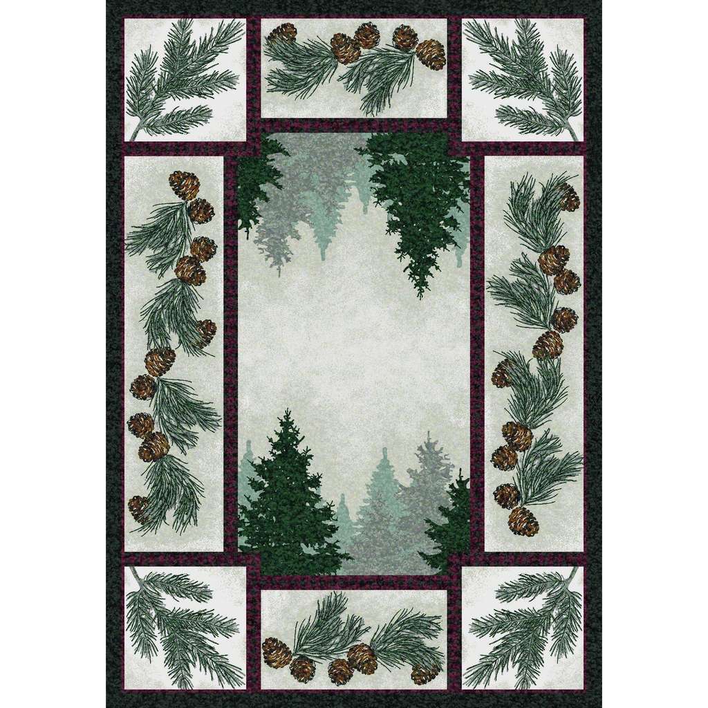 Forest & Shadows - Maize-CabinRugs Southwestern Rugs Wildlife Rugs Lodge Rugs Aztec RugsSouthwest Rugs