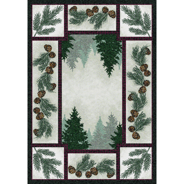 Forest & Shadows - Maize-CabinRugs Southwestern Rugs Wildlife Rugs Lodge Rugs Aztec RugsSouthwest Rugs