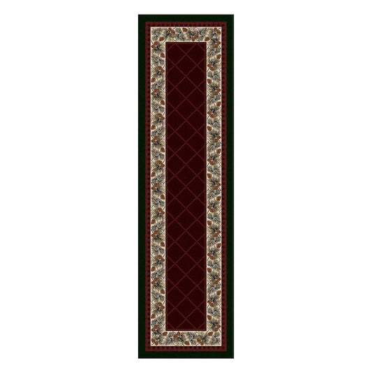 Forever Green - Garnet-CabinRugs Southwestern Rugs Wildlife Rugs Lodge Rugs Aztec RugsSouthwest Rugs