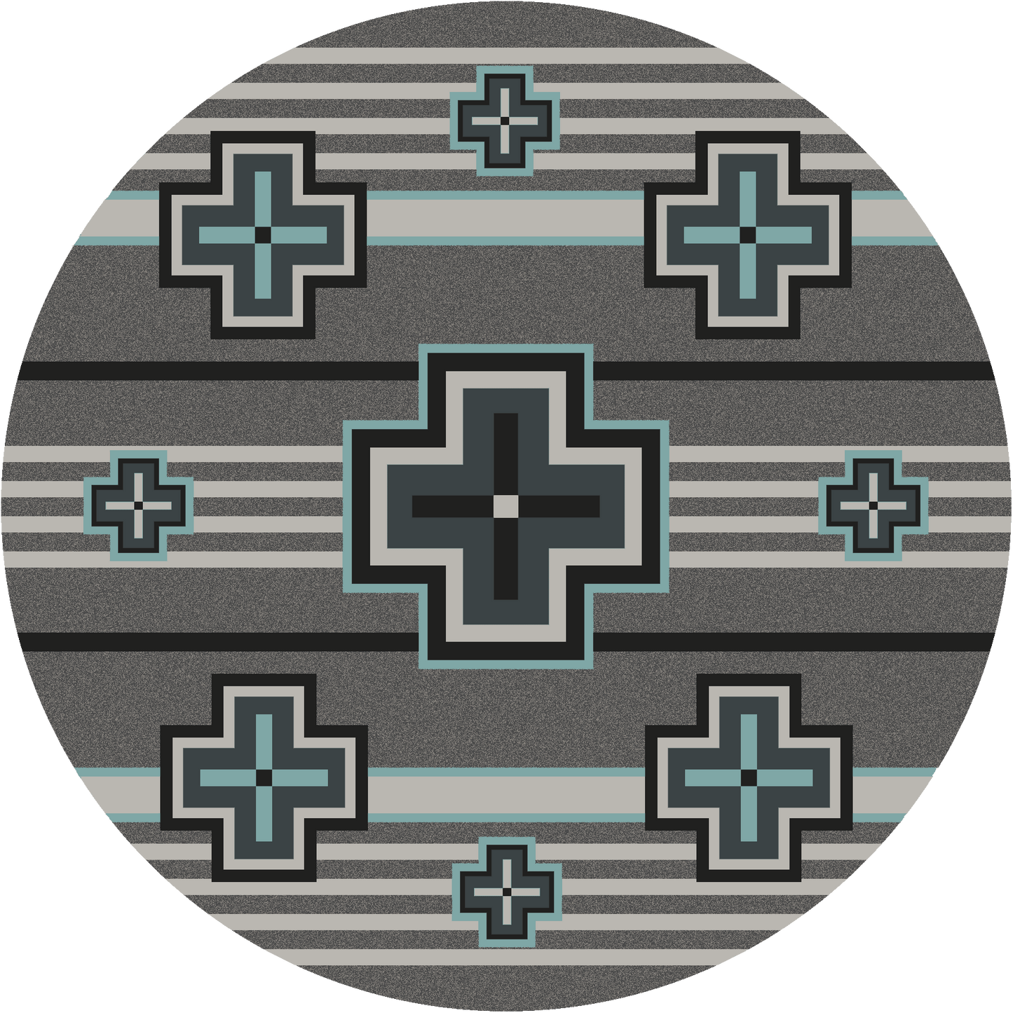 Hunter - Flint Turquoise-CabinRugs Southwestern Rugs Wildlife Rugs Lodge Rugs Aztec RugsSouthwest Rugs