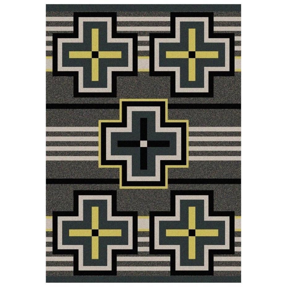 Hunter - Gray-CabinRugs Southwestern Rugs Wildlife Rugs Lodge Rugs Aztec RugsSouthwest Rugs