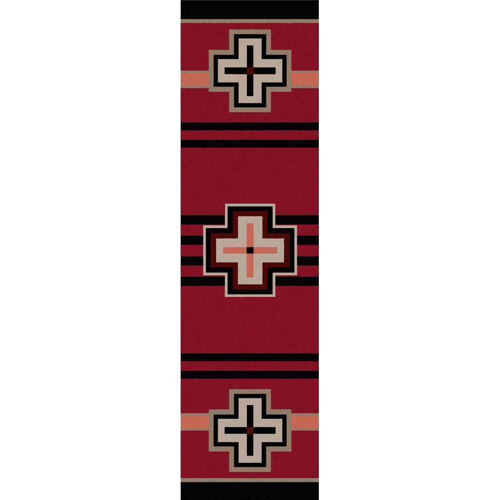 Hunter - Red-CabinRugs Southwestern Rugs Wildlife Rugs Lodge Rugs Aztec RugsSouthwest Rugs