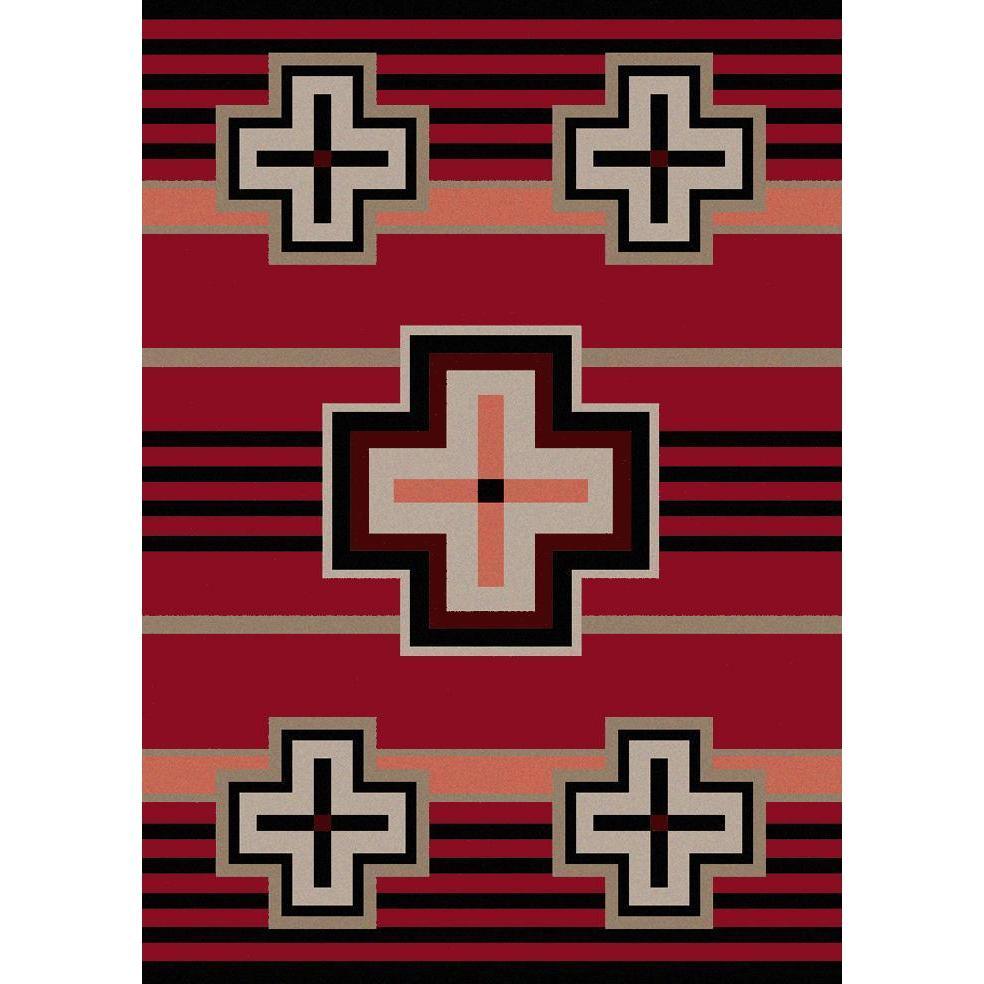 Hunter - Red-CabinRugs Southwestern Rugs Wildlife Rugs Lodge Rugs Aztec RugsSouthwest Rugs