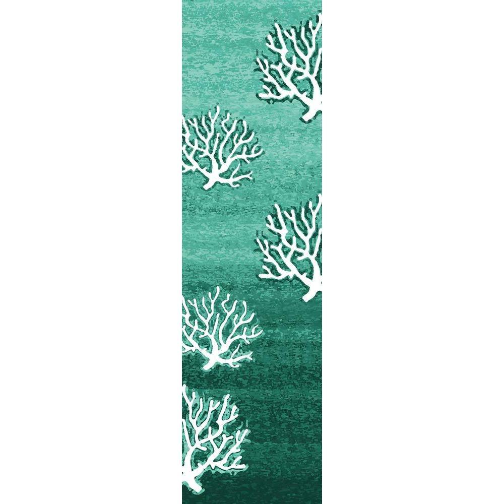 Lagoon Coral - Aqua-CabinRugs Southwestern Rugs Wildlife Rugs Lodge Rugs Aztec RugsSouthwest Rugs