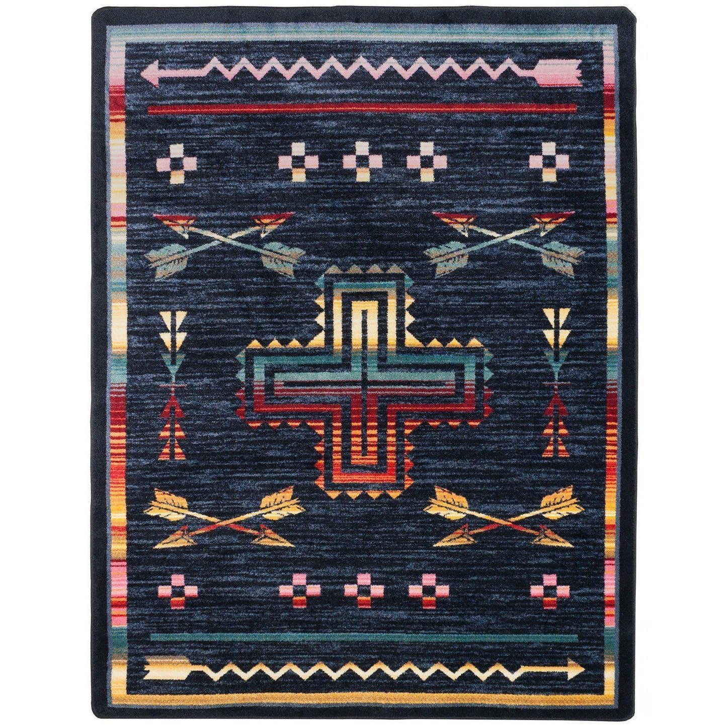 Legends Of The Desert - Grey-CabinRugs Southwestern Rugs Wildlife Rugs Lodge Rugs Aztec RugsSouthwest Rugs