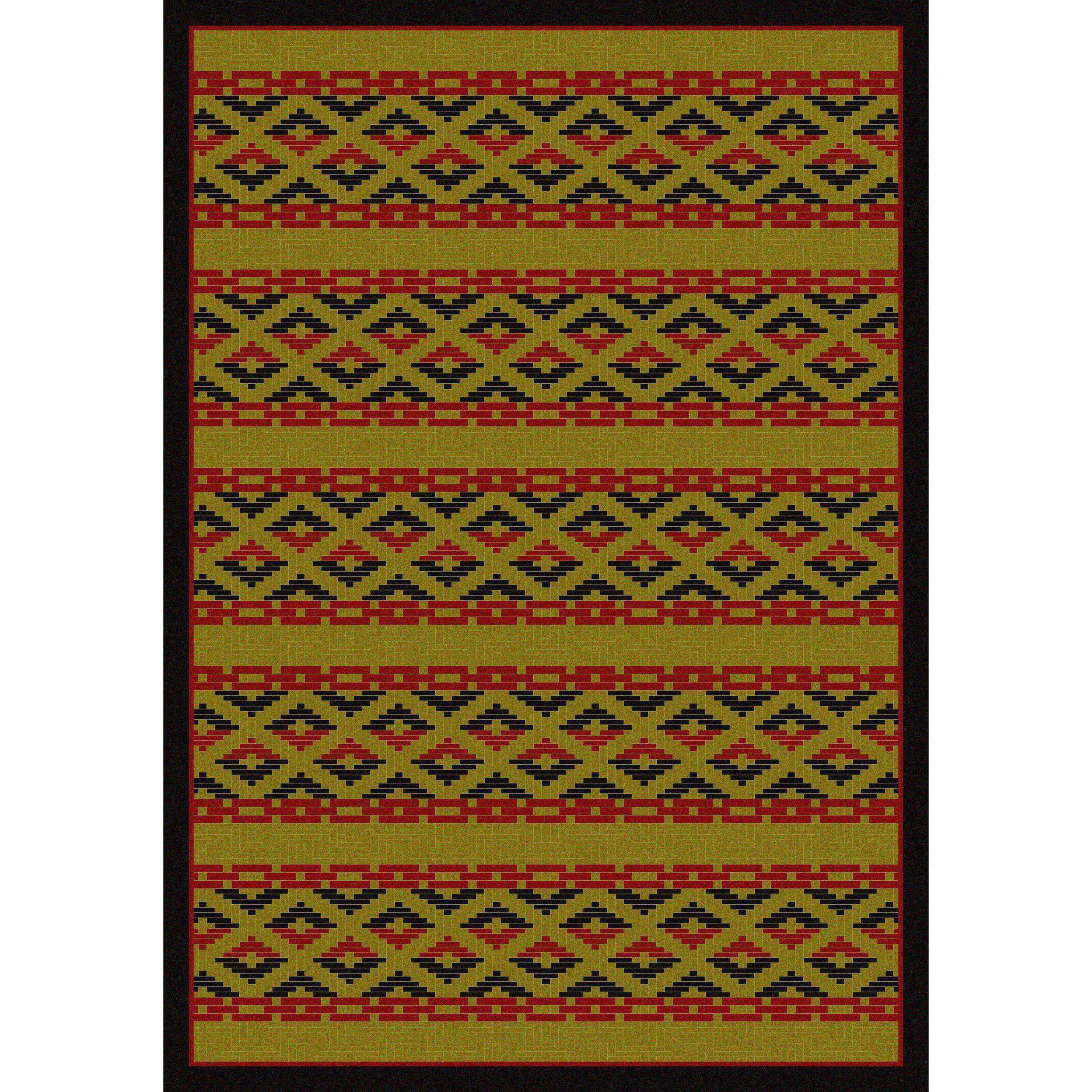 Mother's Basket - Dark Chocolate-CabinRugs Southwestern Rugs Wildlife Rugs Lodge Rugs Aztec RugsSouthwest Rugs