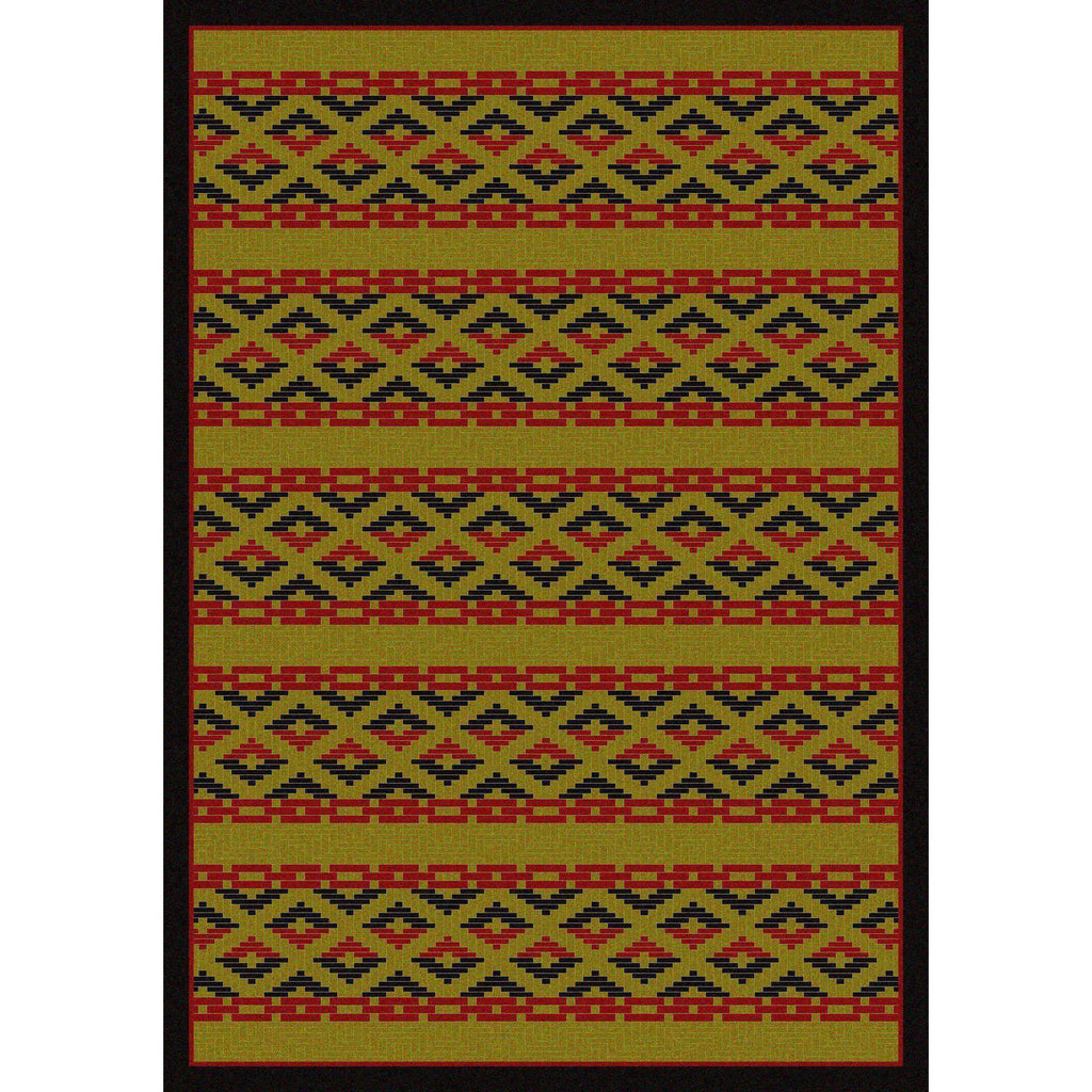 Mother's Basket - Dark Chocolate-CabinRugs Southwestern Rugs Wildlife Rugs Lodge Rugs Aztec RugsSouthwest Rugs