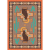 New Mexican Desert - Desert Rose-CabinRugs Southwestern Rugs Wildlife Rugs Lodge Rugs Aztec RugsSouthwest Rugs