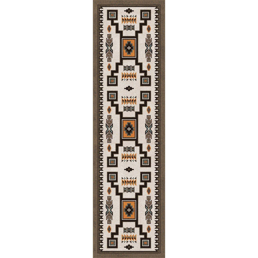 Old Timer - Worn Saddle-CabinRugs Southwestern Rugs Wildlife Rugs Lodge Rugs Aztec RugsSouthwest Rugs