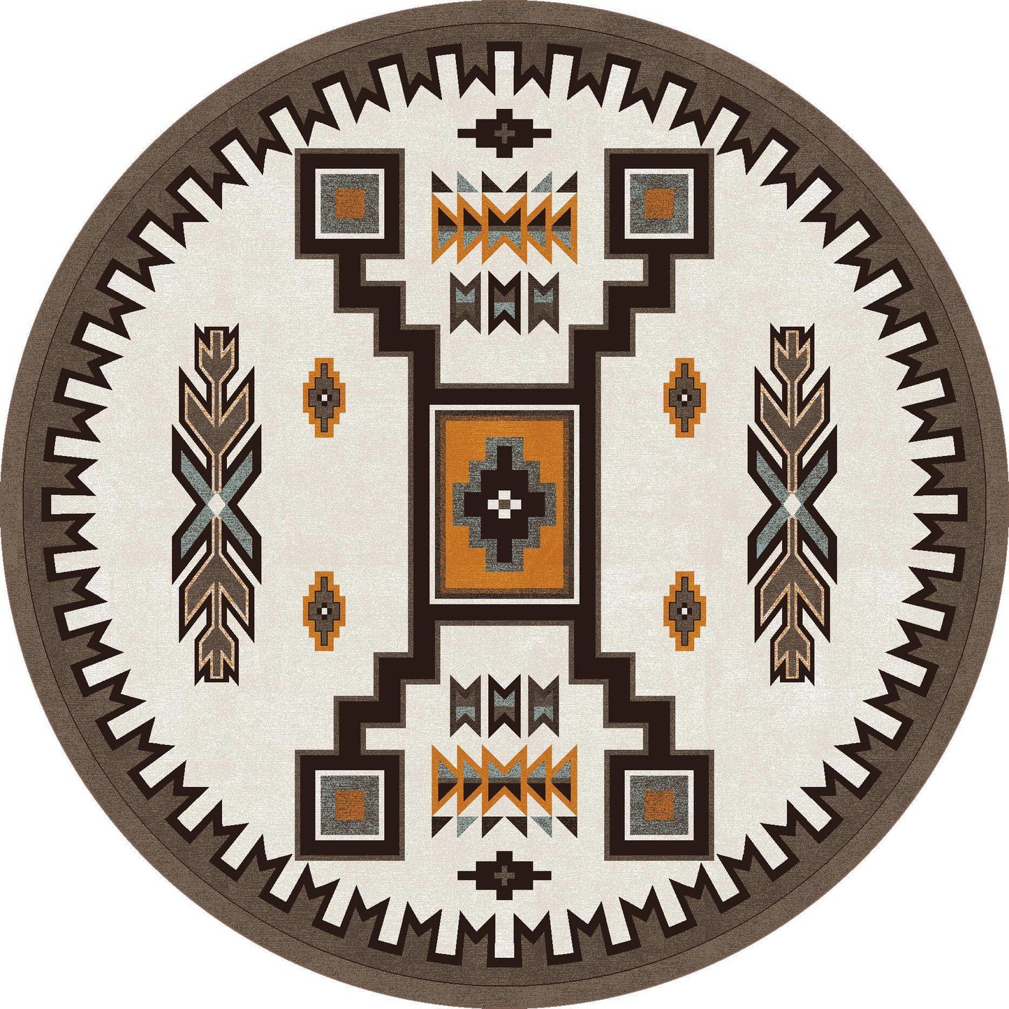 Old Timer - Worn Saddle-CabinRugs Southwestern Rugs Wildlife Rugs Lodge Rugs Aztec RugsSouthwest Rugs