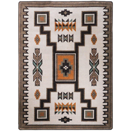 Old Timer - Worn Saddle-CabinRugs Southwestern Rugs Wildlife Rugs Lodge Rugs Aztec RugsSouthwest Rugs