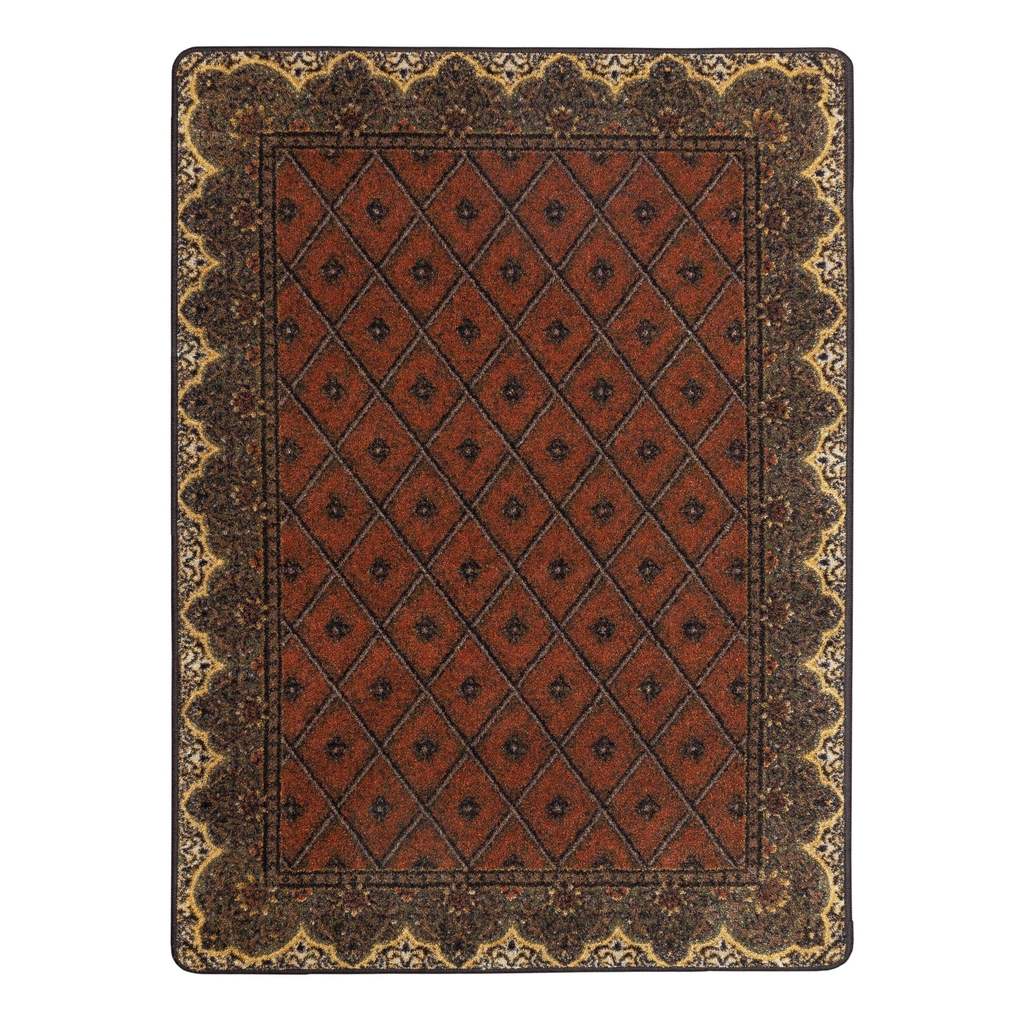 Peak Seeker - Chestnut-CabinRugs Southwestern Rugs Wildlife Rugs Lodge Rugs Aztec RugsSouthwest Rugs