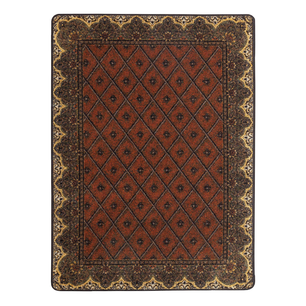 Peak Seeker - Chestnut-CabinRugs Southwestern Rugs Wildlife Rugs Lodge Rugs Aztec RugsSouthwest Rugs