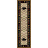 Picnic Bear - Natural-CabinRugs Southwestern Rugs Wildlife Rugs Lodge Rugs Aztec RugsSouthwest Rugs