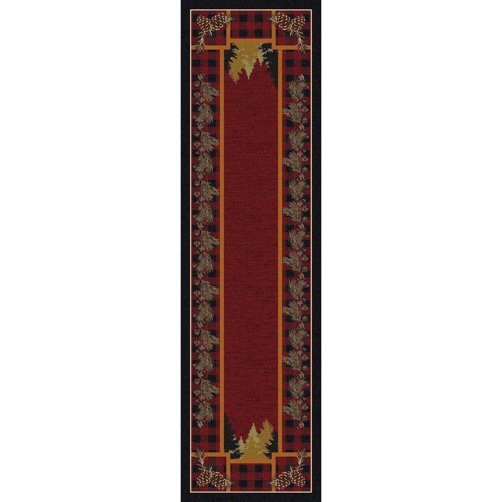 Plaid Outdoorsman-CabinRugs Southwestern Rugs Wildlife Rugs Lodge Rugs Aztec RugsSouthwest Rugs