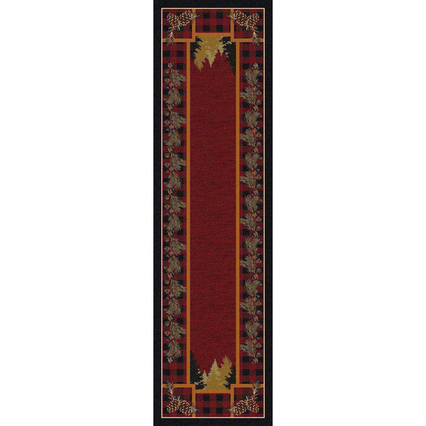 Plaid Outdoorsman-CabinRugs Southwestern Rugs Wildlife Rugs Lodge Rugs Aztec RugsSouthwest Rugs